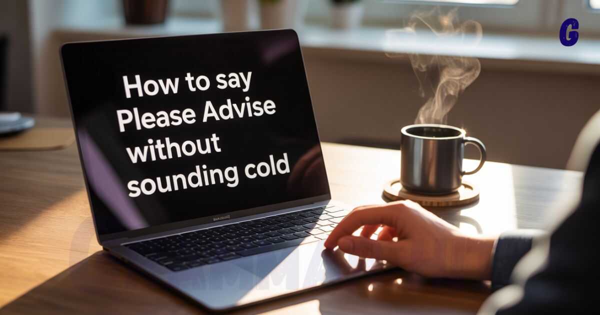 How to Say Please Advise Without Sounding Cold